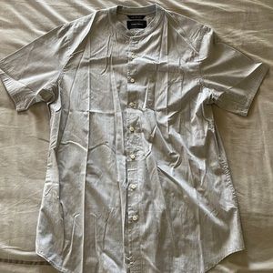 Wings + Horns grey button down